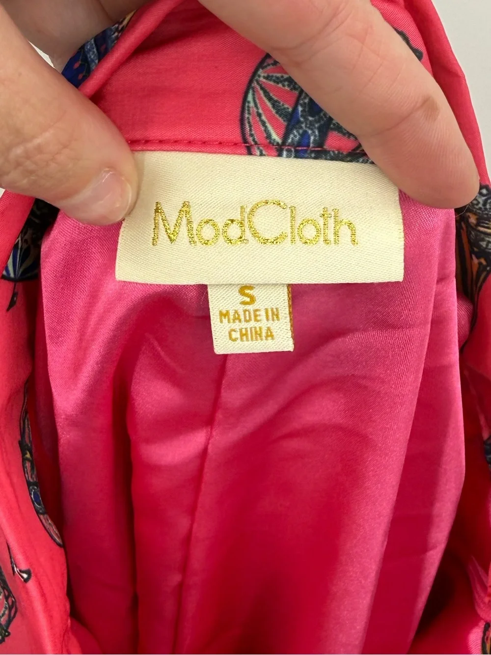ModCloth Just This Sway Pink‎ Balloon Circle Knee Length Skirt Size Small